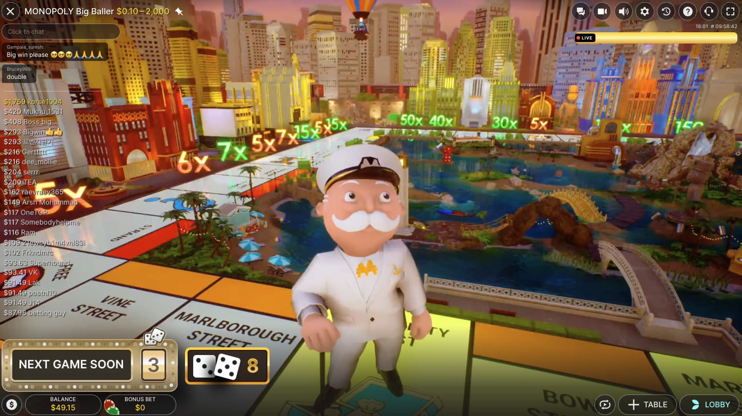 breathtaking 3D Monopoly board. This is where Mr. Monopoly truly takes center stage!