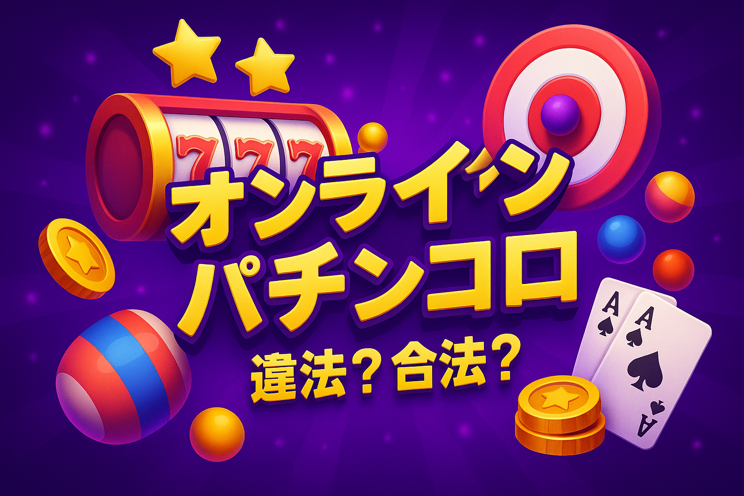 オンラインパチンコ違法?合法?