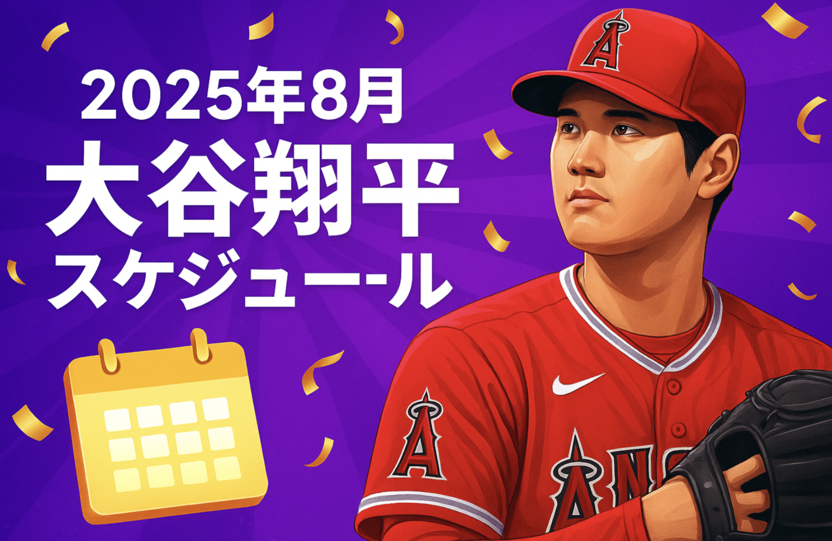 2025年8月 大谷翔平 スケジュール