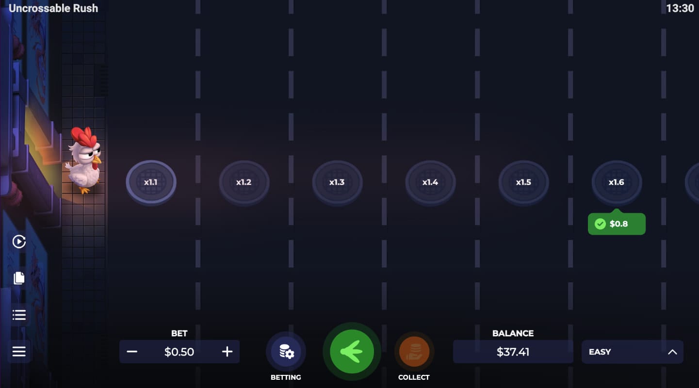 0.8 collect at chicken Road