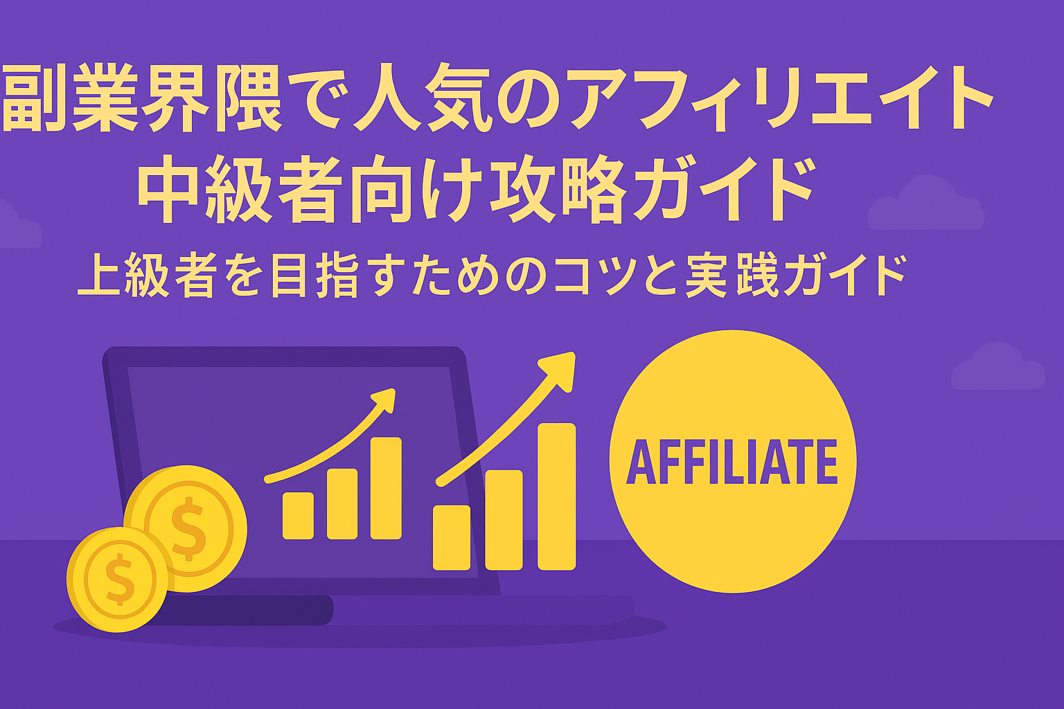 副業界隈で人気のアフィリエイト中級者向け攻略ガイド|上級者を目指すためのコツと実践法