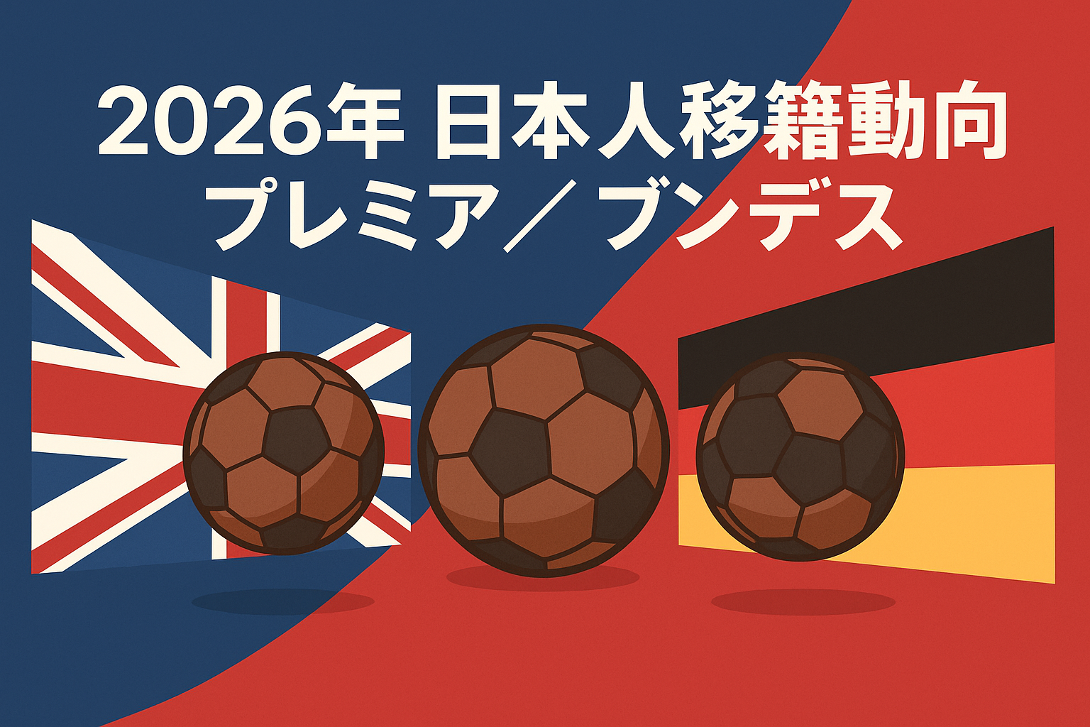 2026年 日本人 移籍動向 プレミア／ブンデス