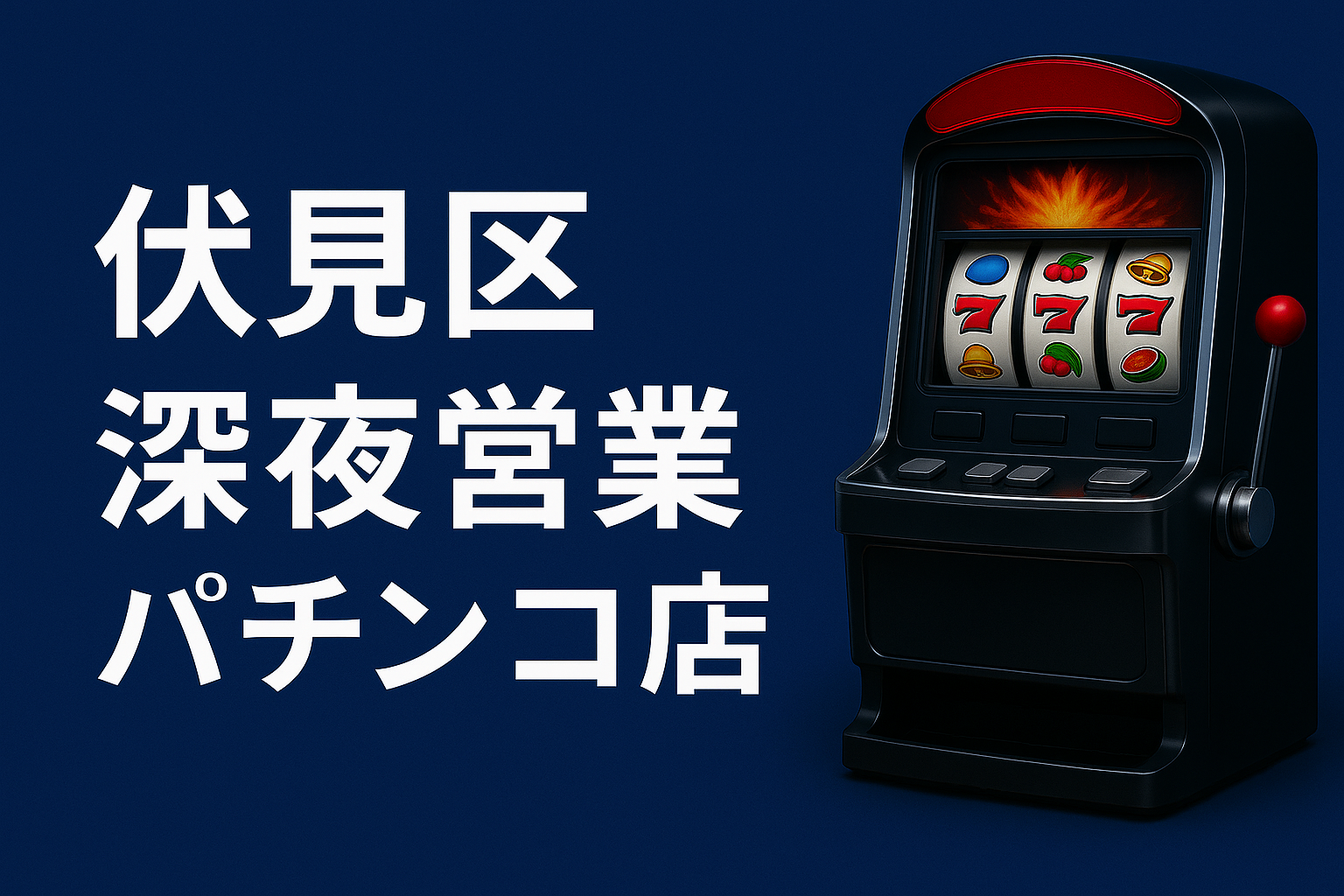 深夜営業で人気の伏見区パチンコ店|遅い時間でも安心して遊べるホール紹介