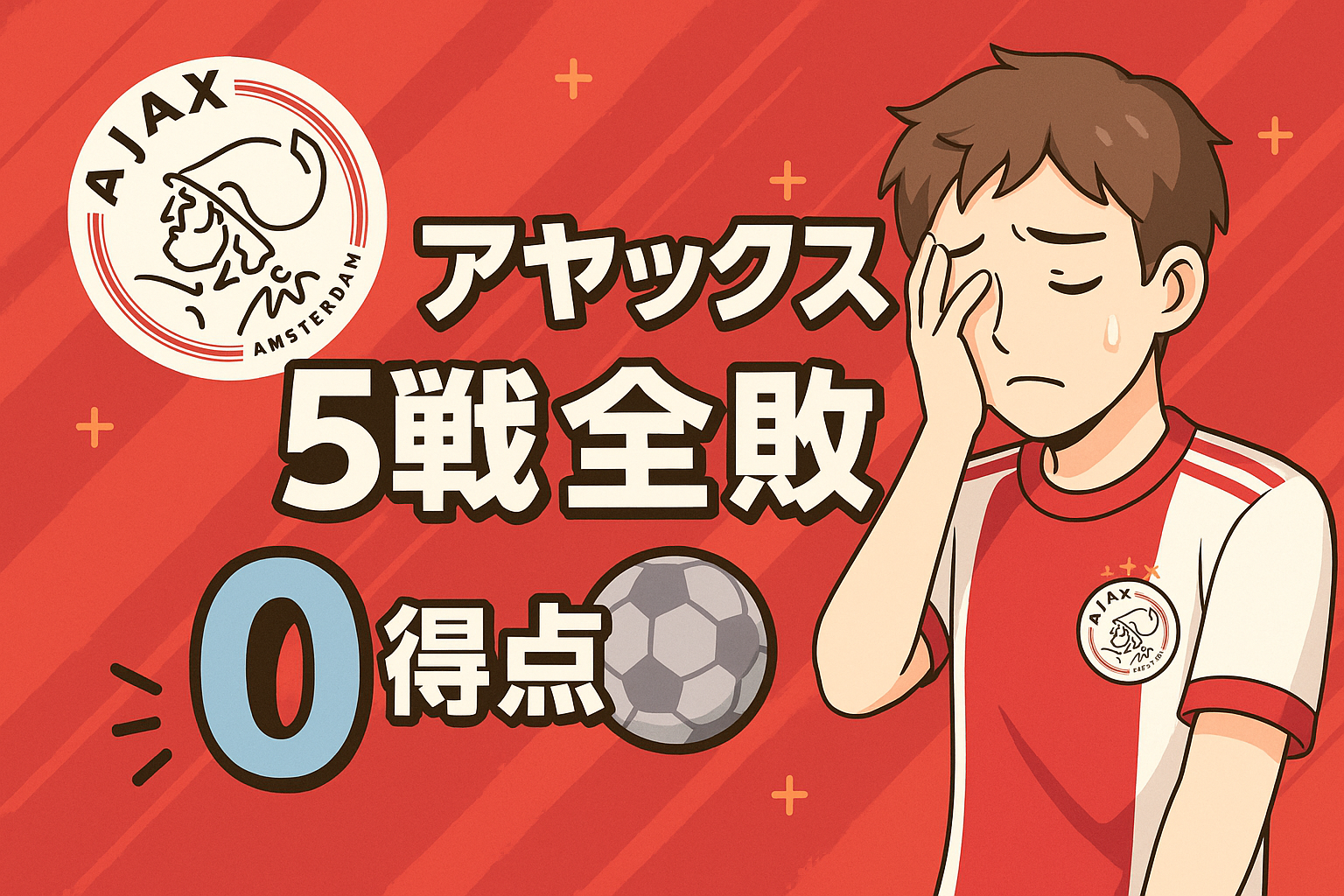 アヤックス 5戦全敗 0得点