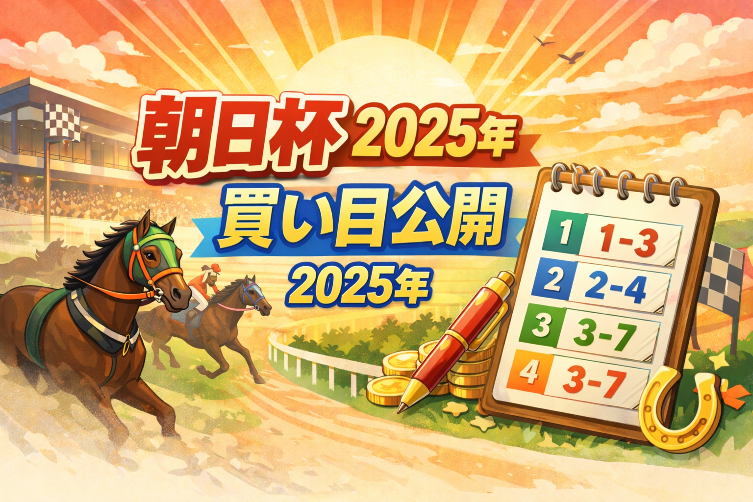 朝日杯 2025年 買い目公開