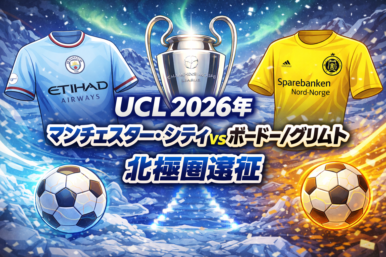 シティ北極圏へ!UCL2025/26:ボードー/グリムト戦は-10℃の極限サバイバル