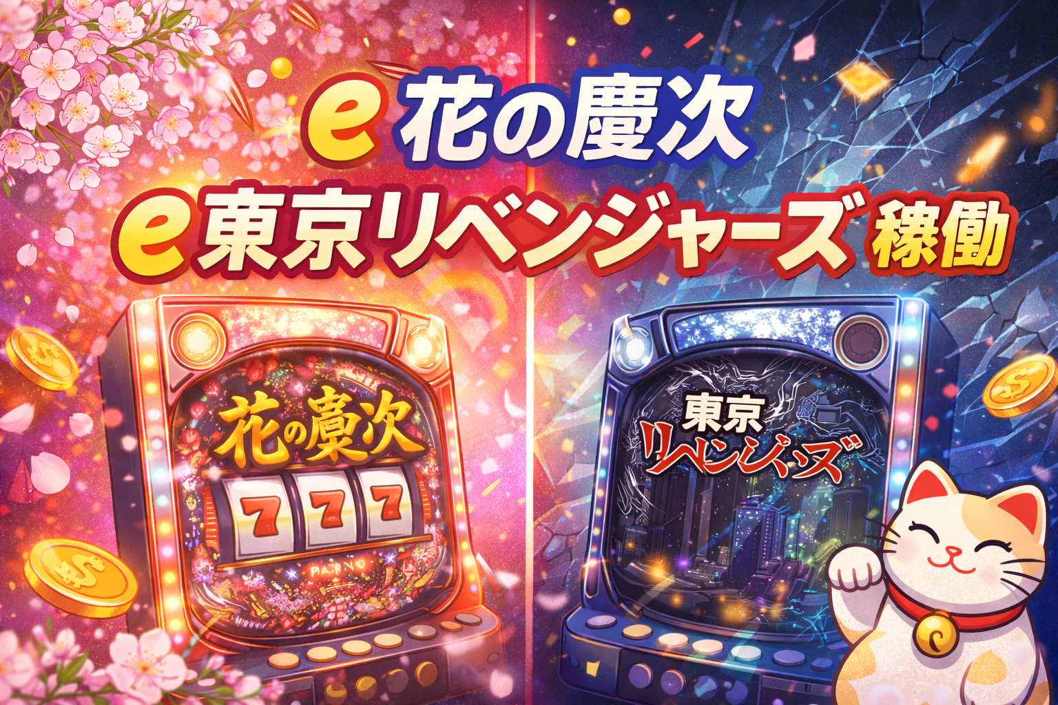 e花の慶次 e東京リベンジャーズ 稼働