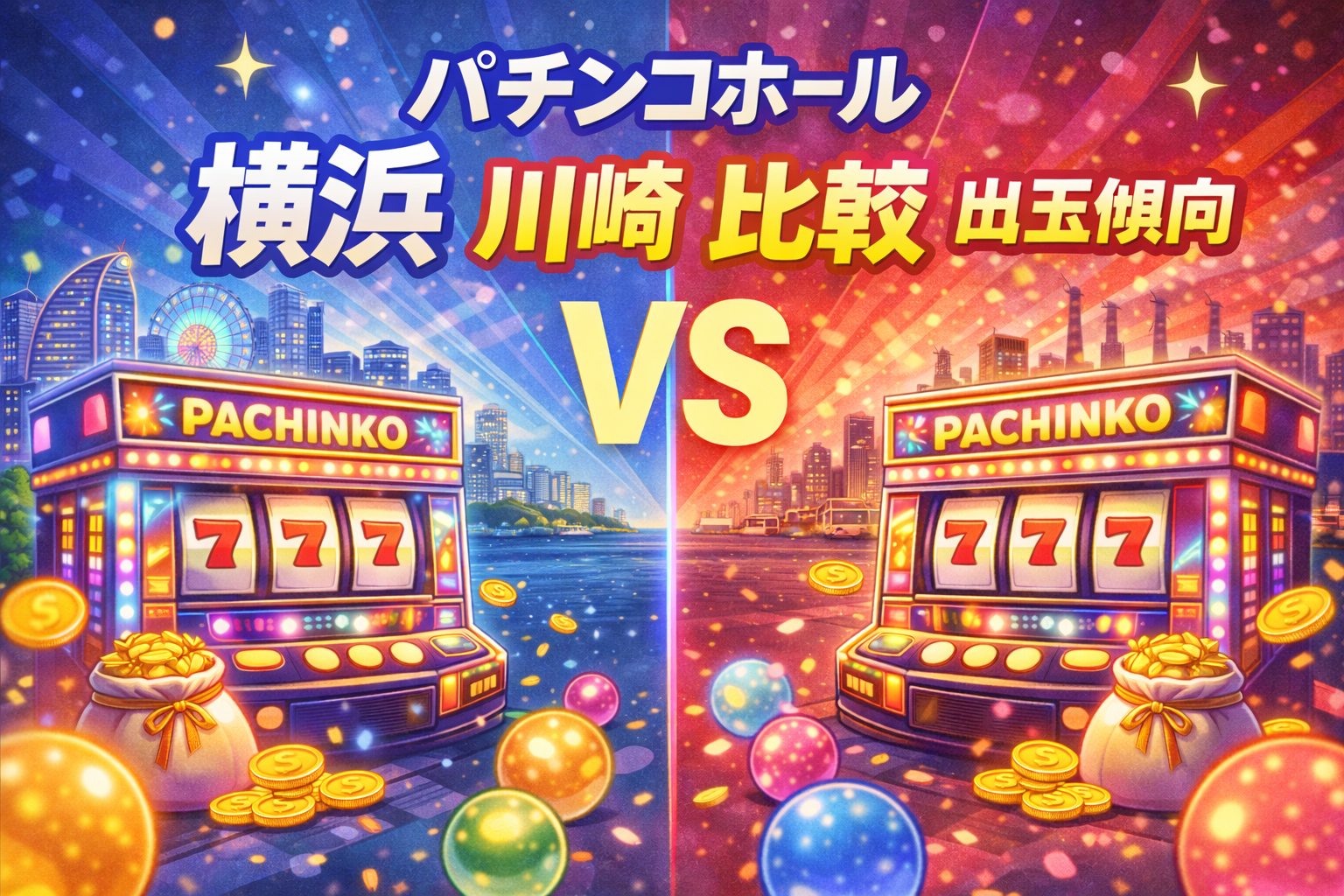 パチンコホール 横浜 川崎 比較 出玉傾向