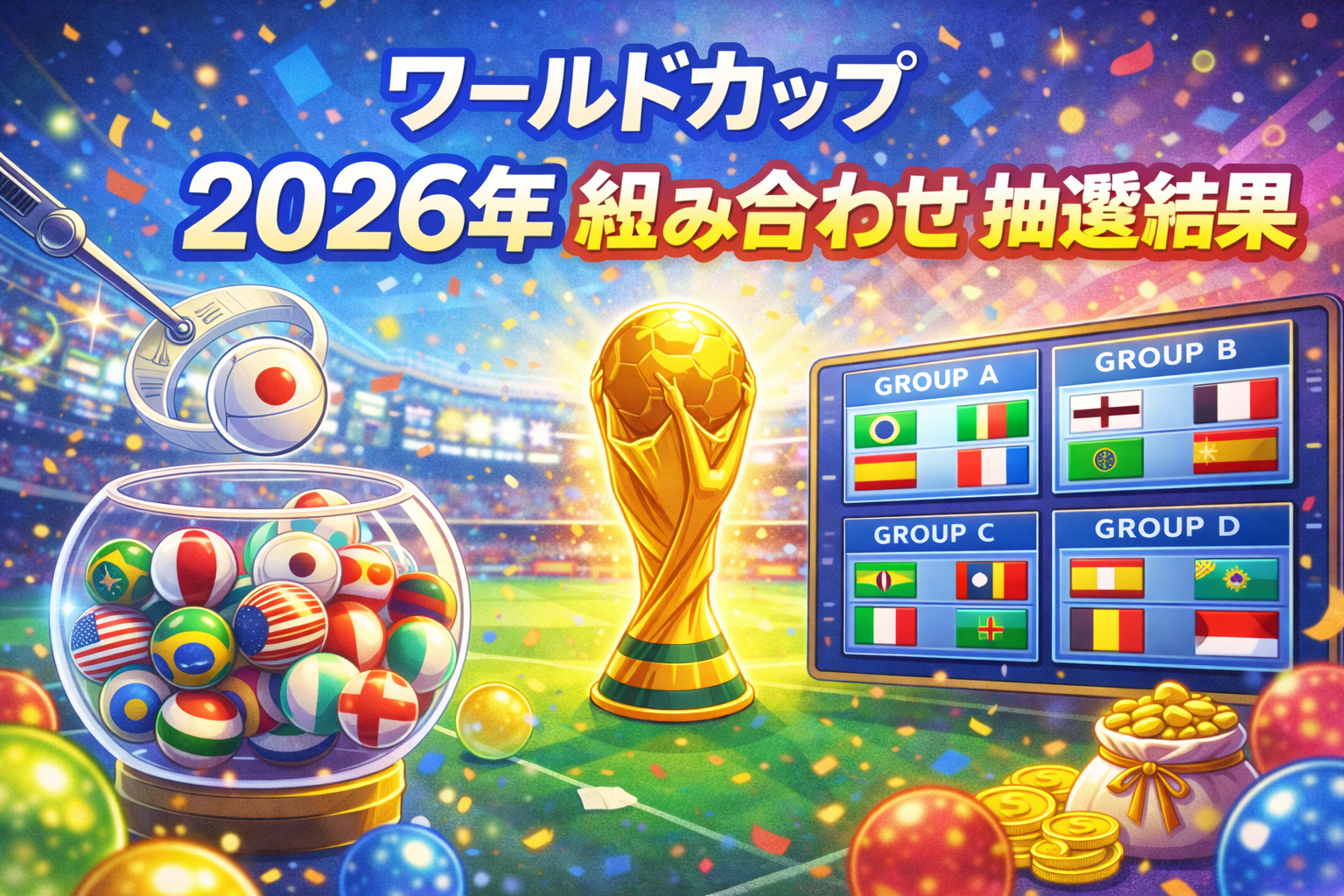 ワールドカップ 2026年 組み合わせ 抽選結果