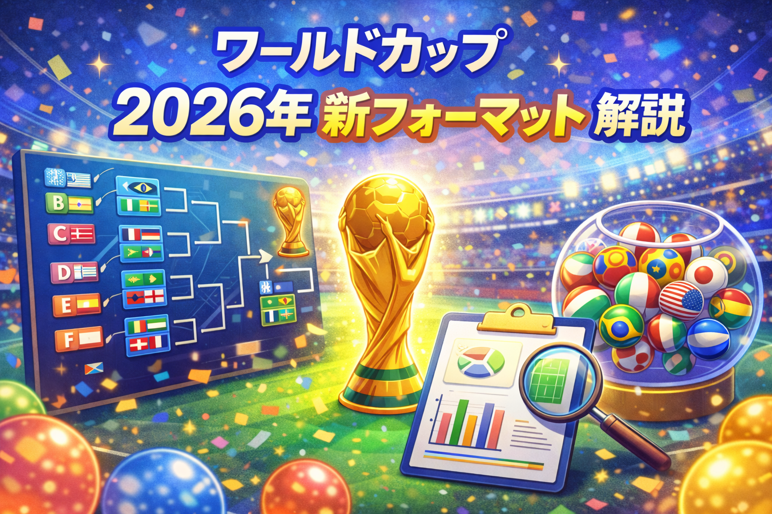 ワールドカップ 2026年 新フォーマット 解説