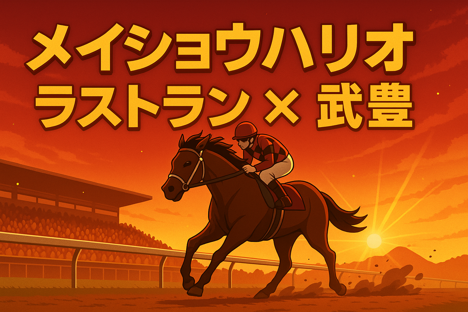メイショウハリオ ラストラン × 武豊