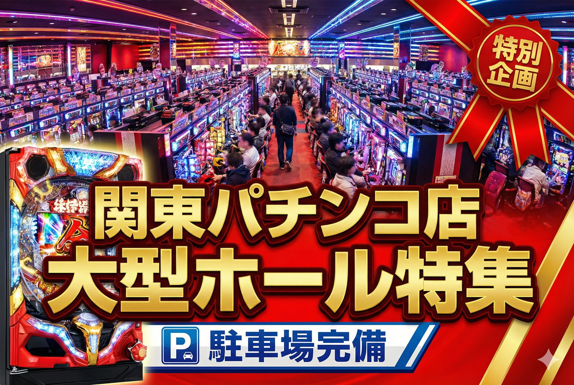 関東のパチンコ店おすすめ|駐車場完備・大型ホールを中心に紹介