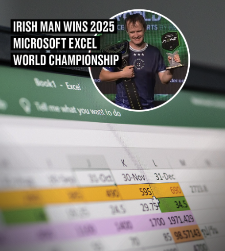Diarmuid Early kan trygt skrive “ekspert på Microsoft Excel” på CV’en sin.