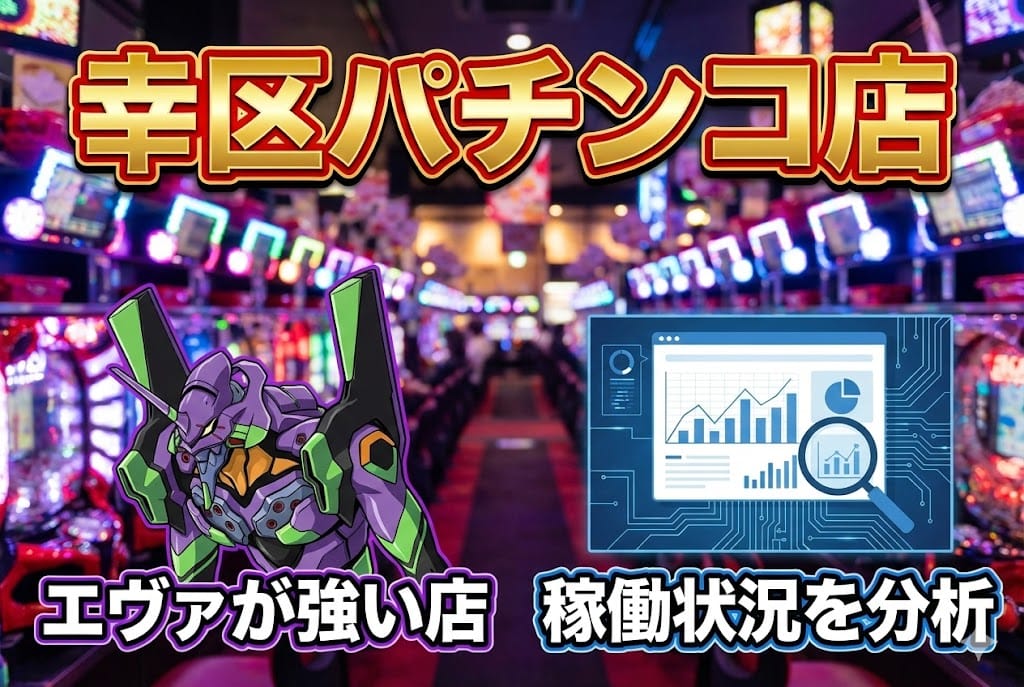 エヴァンゲリオンシリーズが強い幸区パチンコ店|人気台の稼働状況を分析