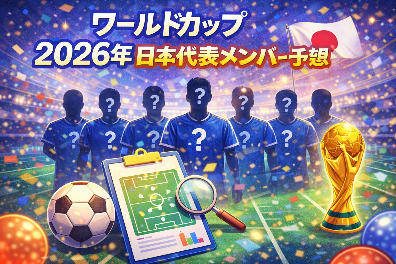 ワールドカップ 2026年 日本代表メンバー予想