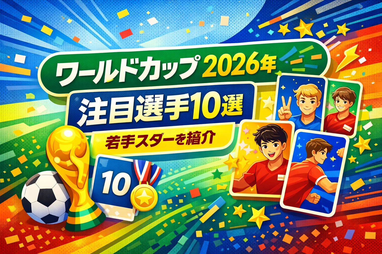ワールドカップ 2026年 注目選手10選 若手スターを紹介