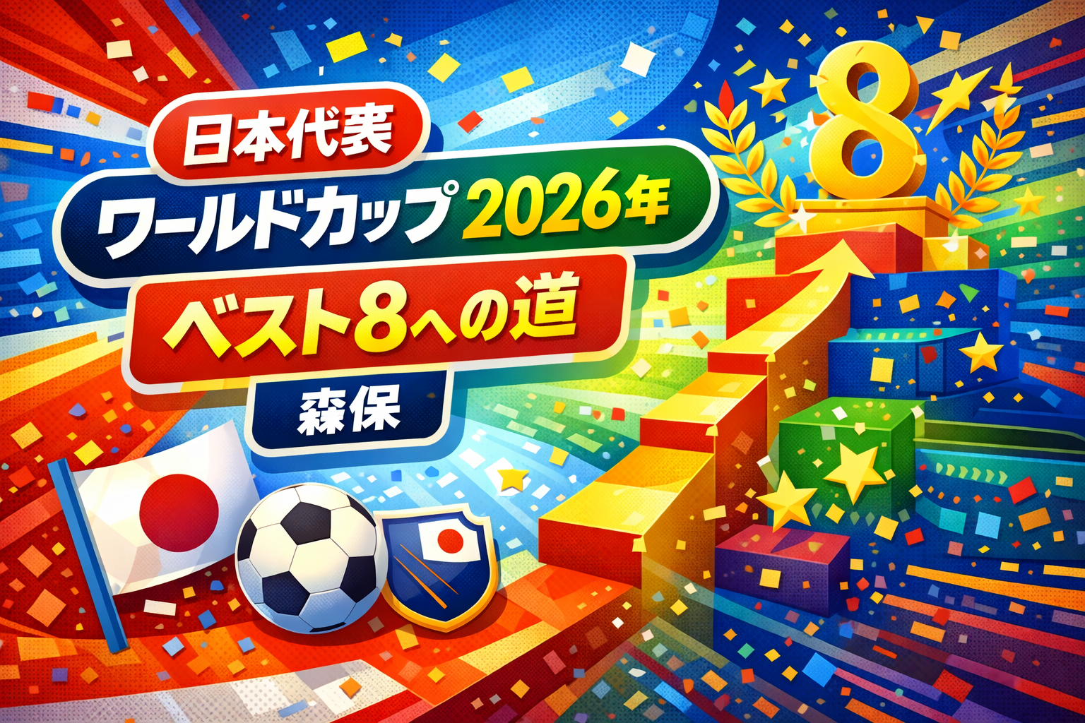 日本代表 ワールドカップ 2026年 ベスト8への道 森保