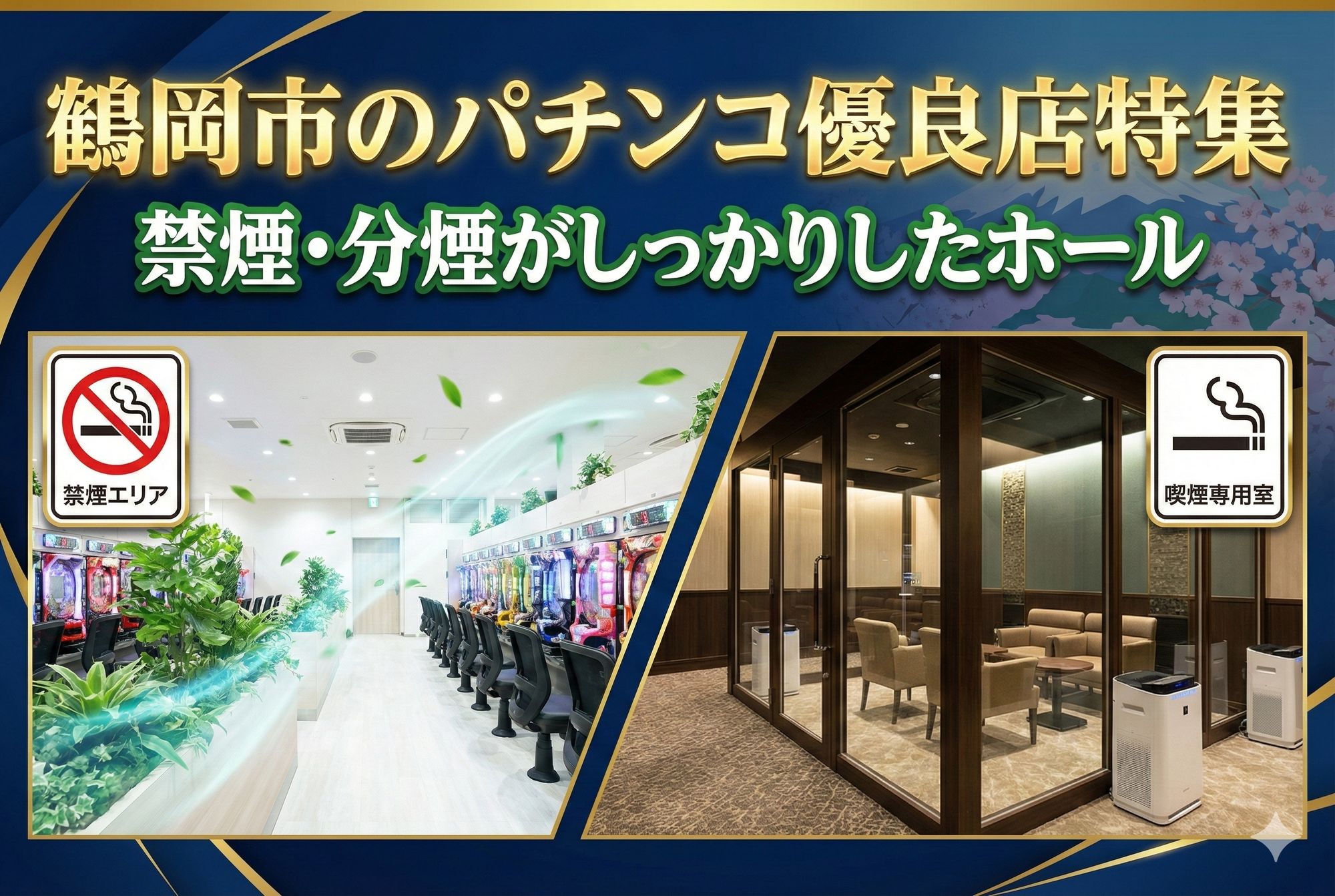 鶴岡市のパチンコ優良店特集|禁煙・分煙がしっかりしたホール