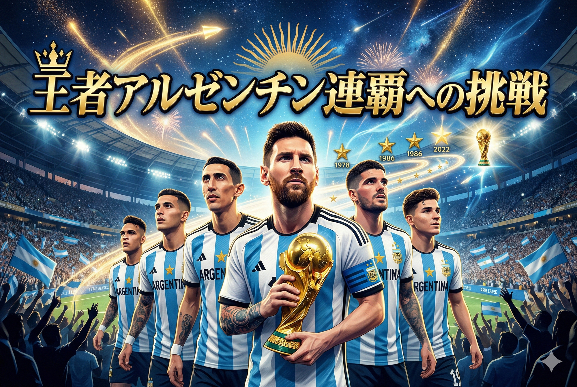 【2026年ワールドカップ展望】メッシのラストダンスか 新世代の覚醒か 連覇を狙う絶対王者アルゼンチン代表の強さと死角