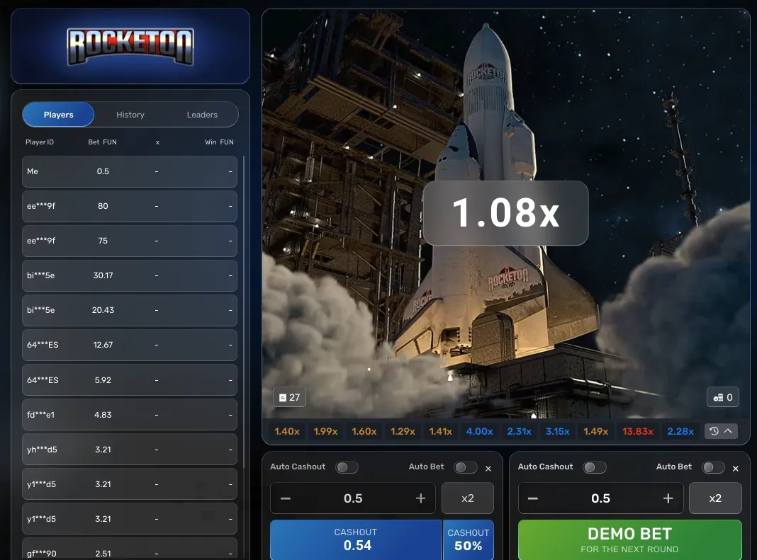Rocketon at trustdice crypto casino