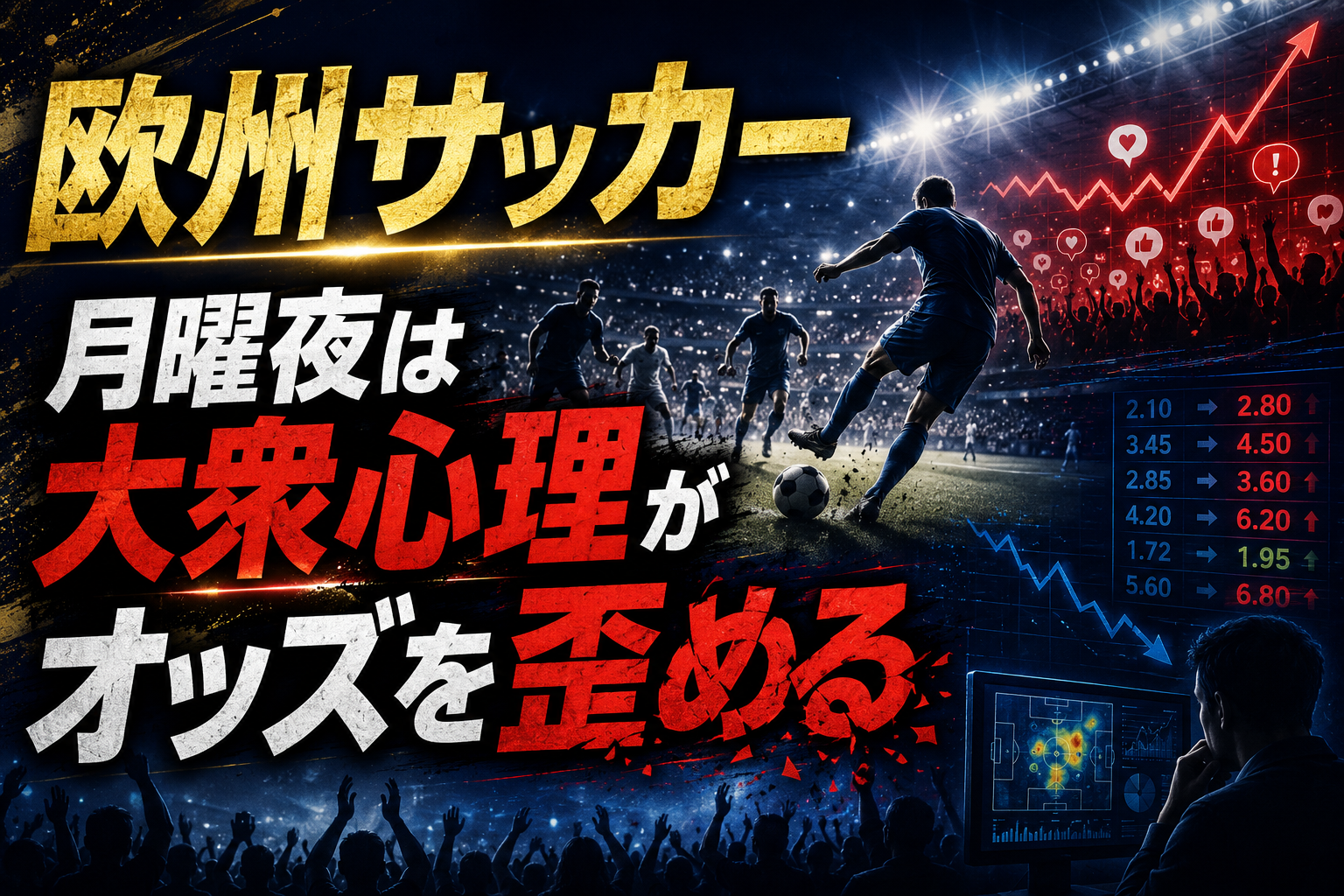 【欧州サッカー】月曜夜は逆張り狙い?マンデーナイトの罠