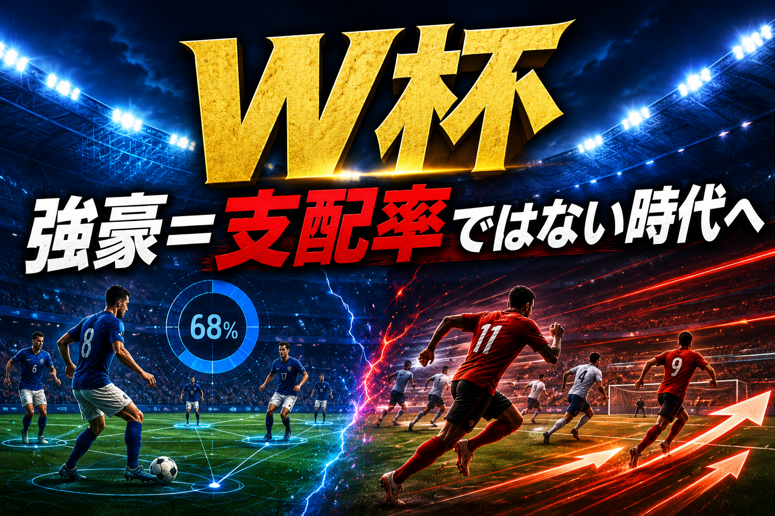 【W杯2026予想】強豪なのに支配率で負ける?ポゼッション率プロップ攻略