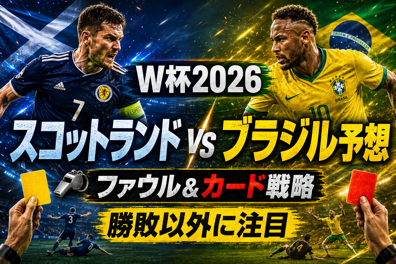 【W杯2026】スコットランド vs ブラジル予想