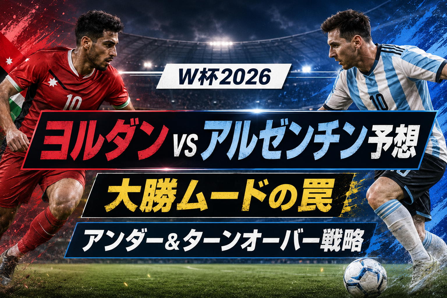 【W杯2026】ヨルダン vs アルゼンチン予想