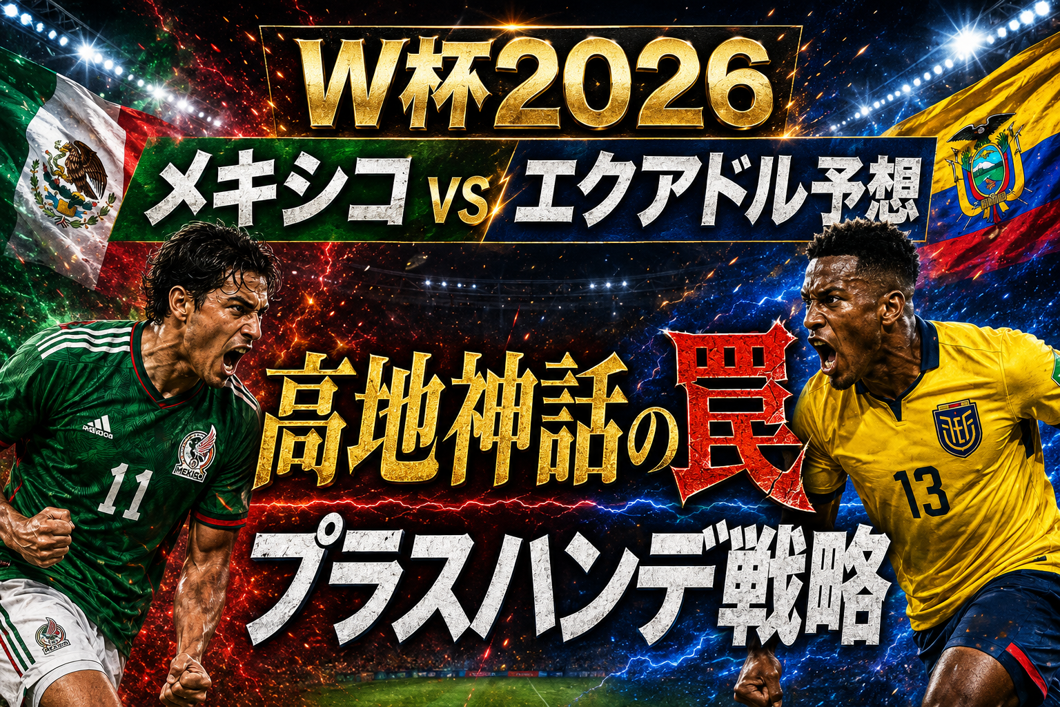 W杯2026 ラウンド32 メキシコ vs エクアドル予想