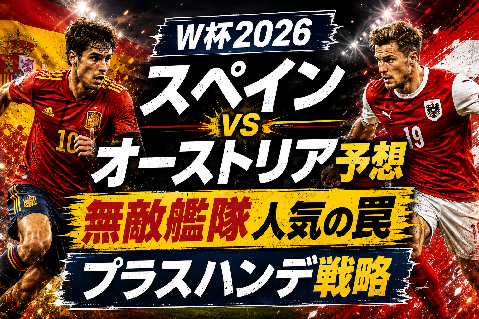 W杯2026 ラウンド32 スペイン vs オーストリア予想