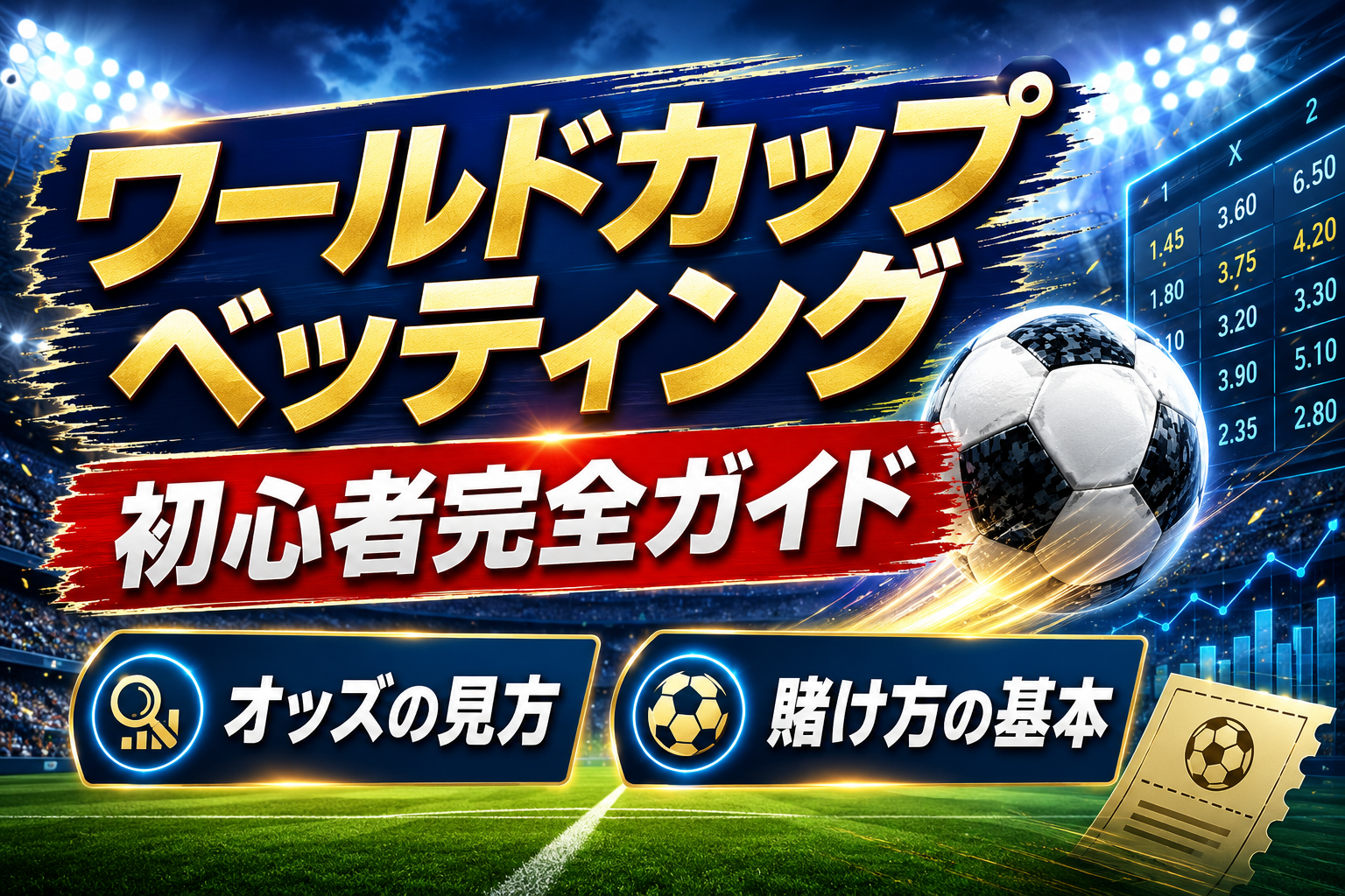【2026 ワールドカップ】ベッティング完全ガイド