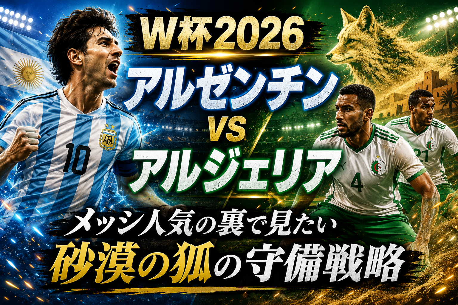 【W杯2026】アルゼンチン vs アルジェリア予想