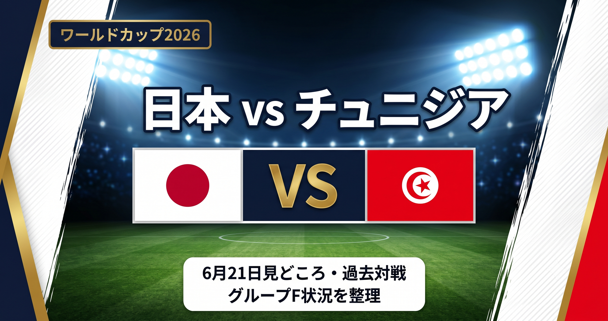 日本代表の次戦はチュニジア!6月21日の見どころ・過去対戦・グループF状況を整理【W杯2026】