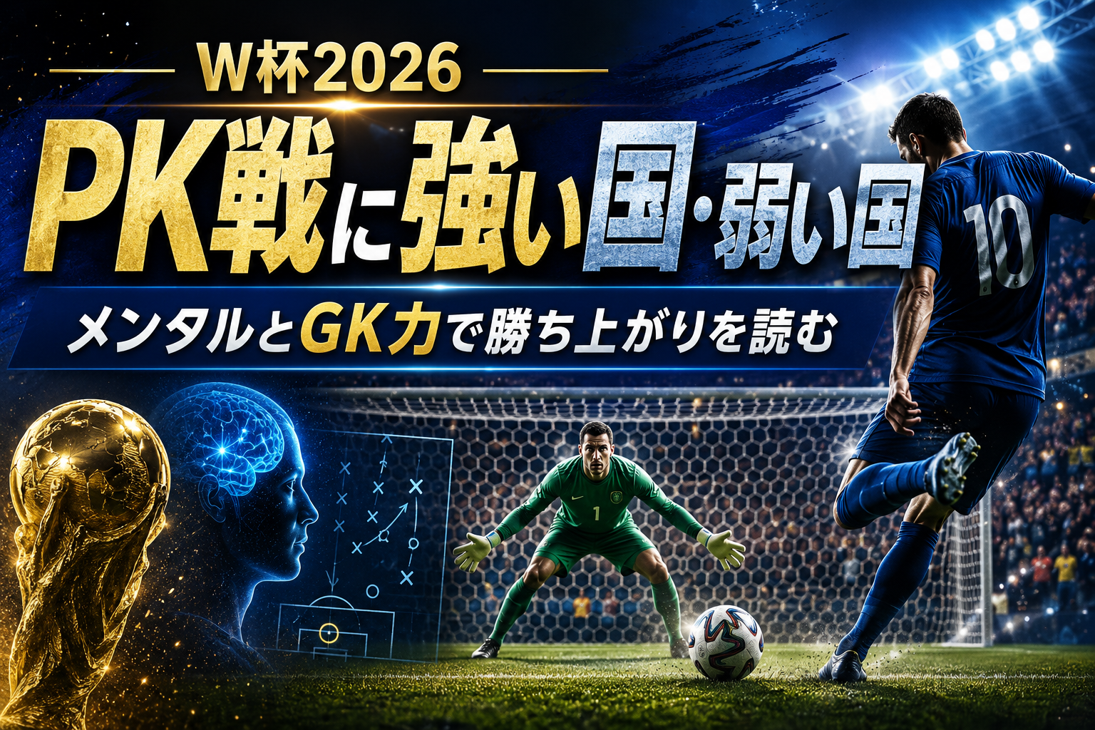 【W杯2026】PK戦に強い国・弱い国