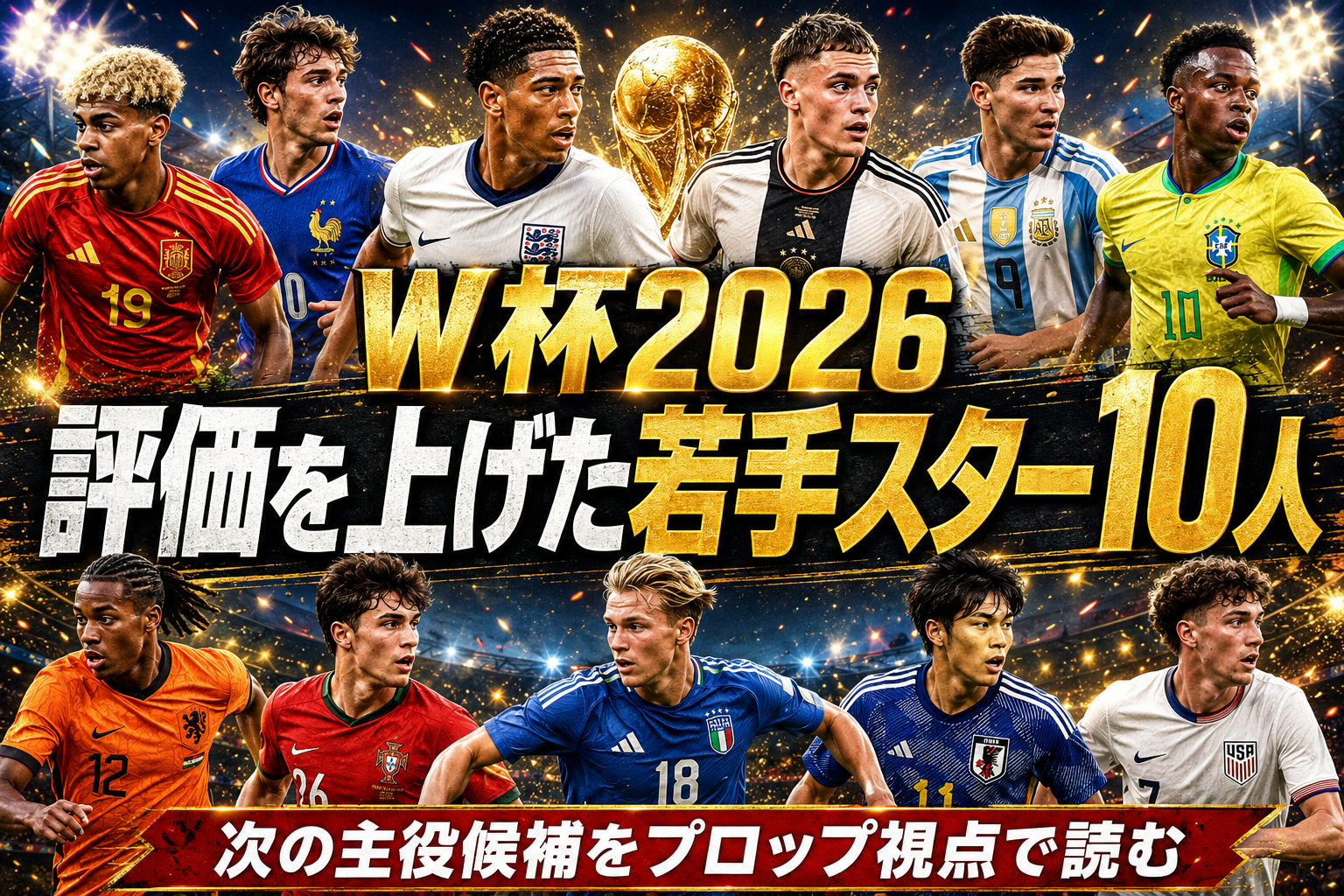 【W杯2026】評価を上げた若手スター10人|次の主役候補は誰だ