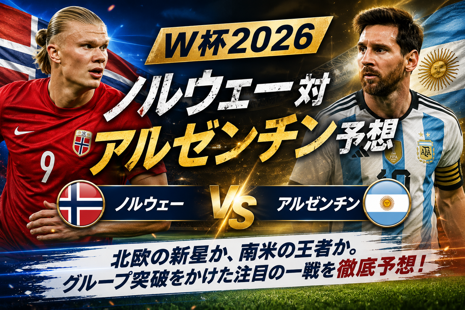 【W杯2026】ノルウェー対アルゼンチン予想