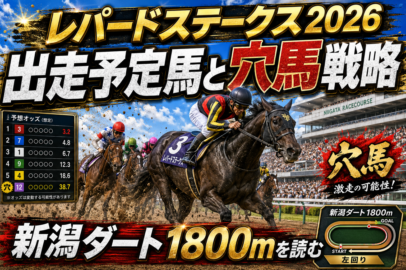 【レパードステークス2026】予想・出走予定馬・枠順・過去データ・穴馬を徹底分析