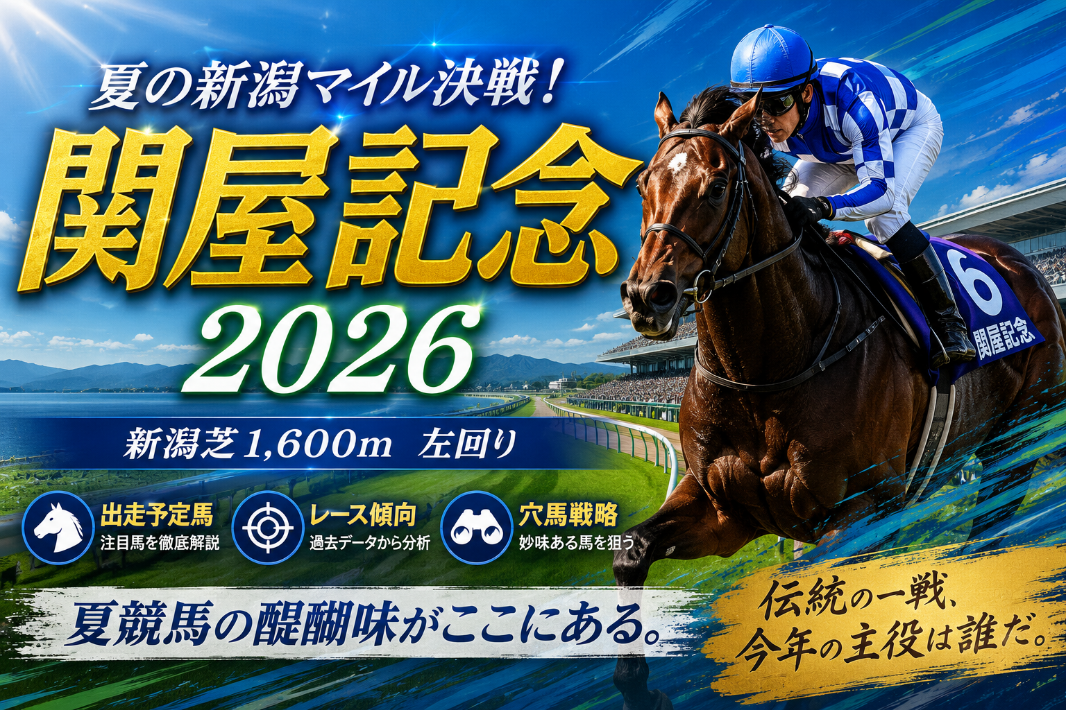関屋記念2026|枠順と過去データで読む夏のマイル重賞
