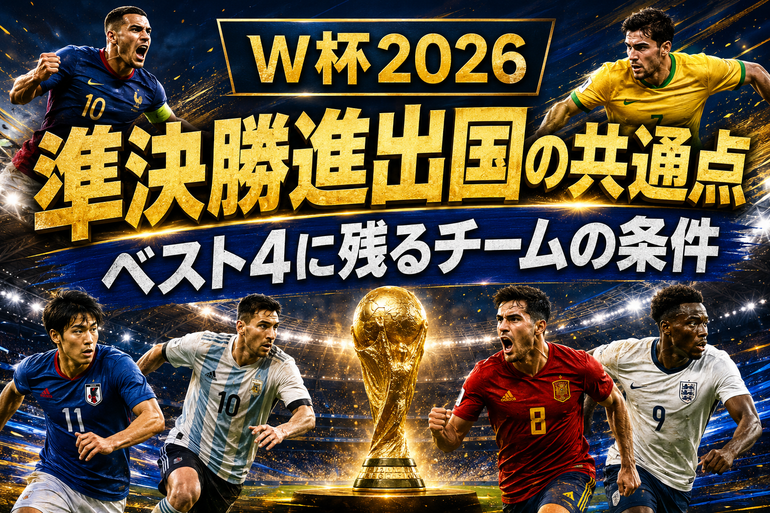 【W杯2026】準決勝進出国の共通点