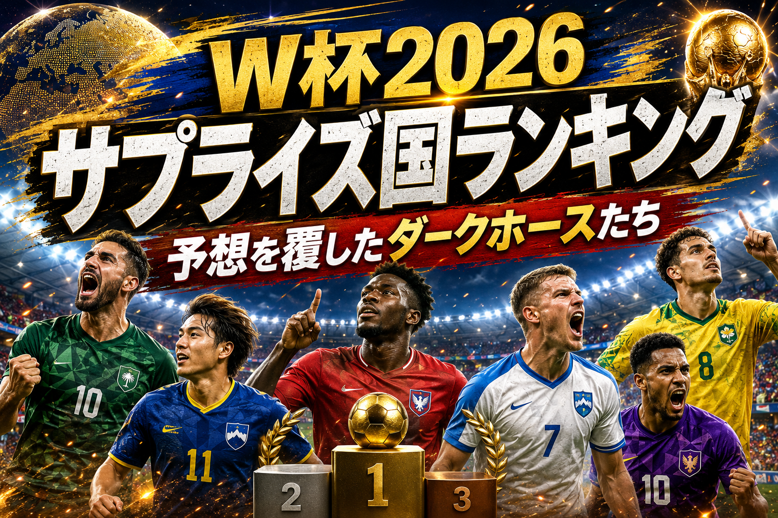 【W杯2026】今大会のサプライズ国ランキング|予想を覆したチームはどこか