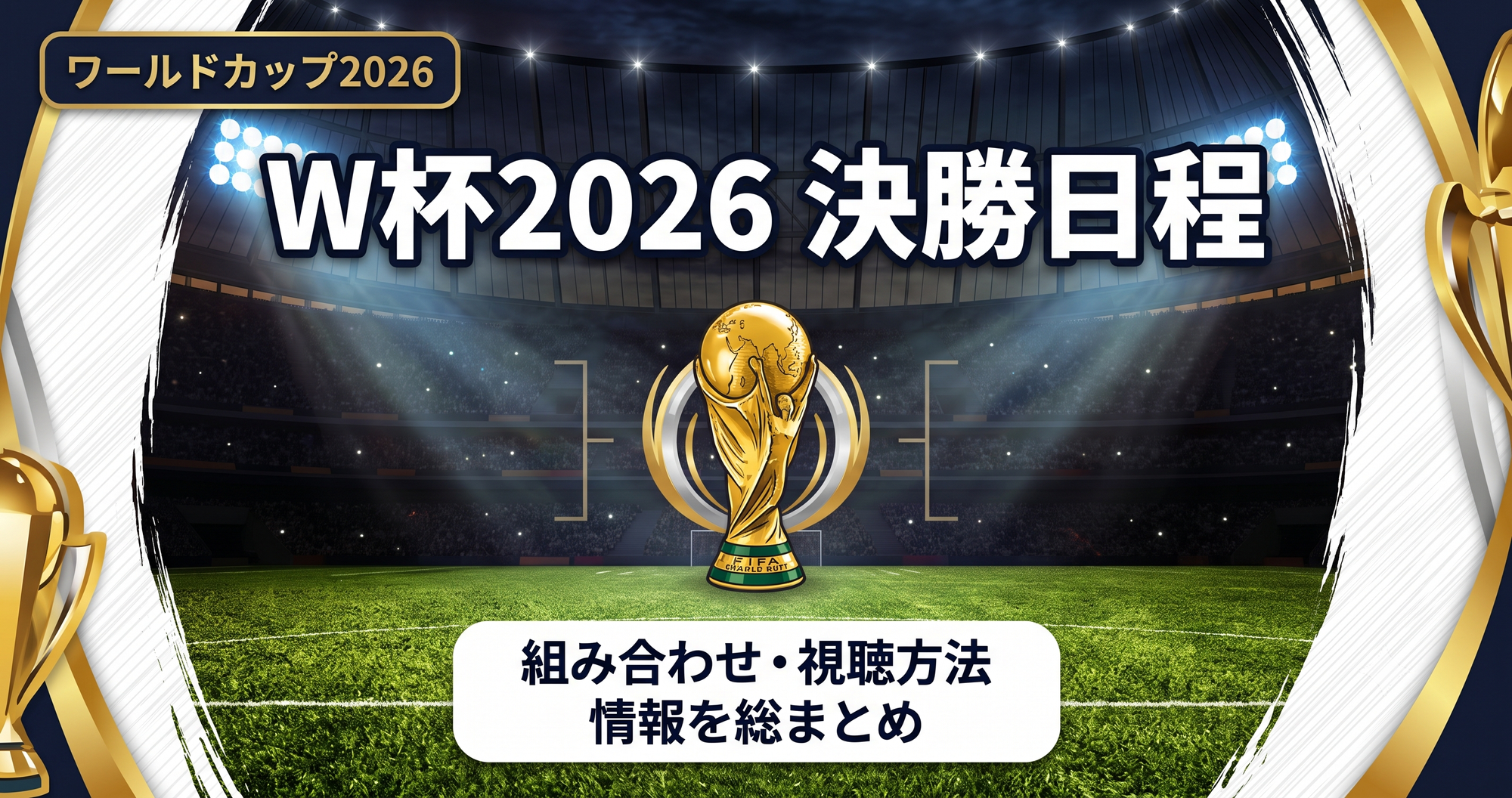【W杯2026】決勝はいつ?日程・組み合わせ・視聴方法まとめ