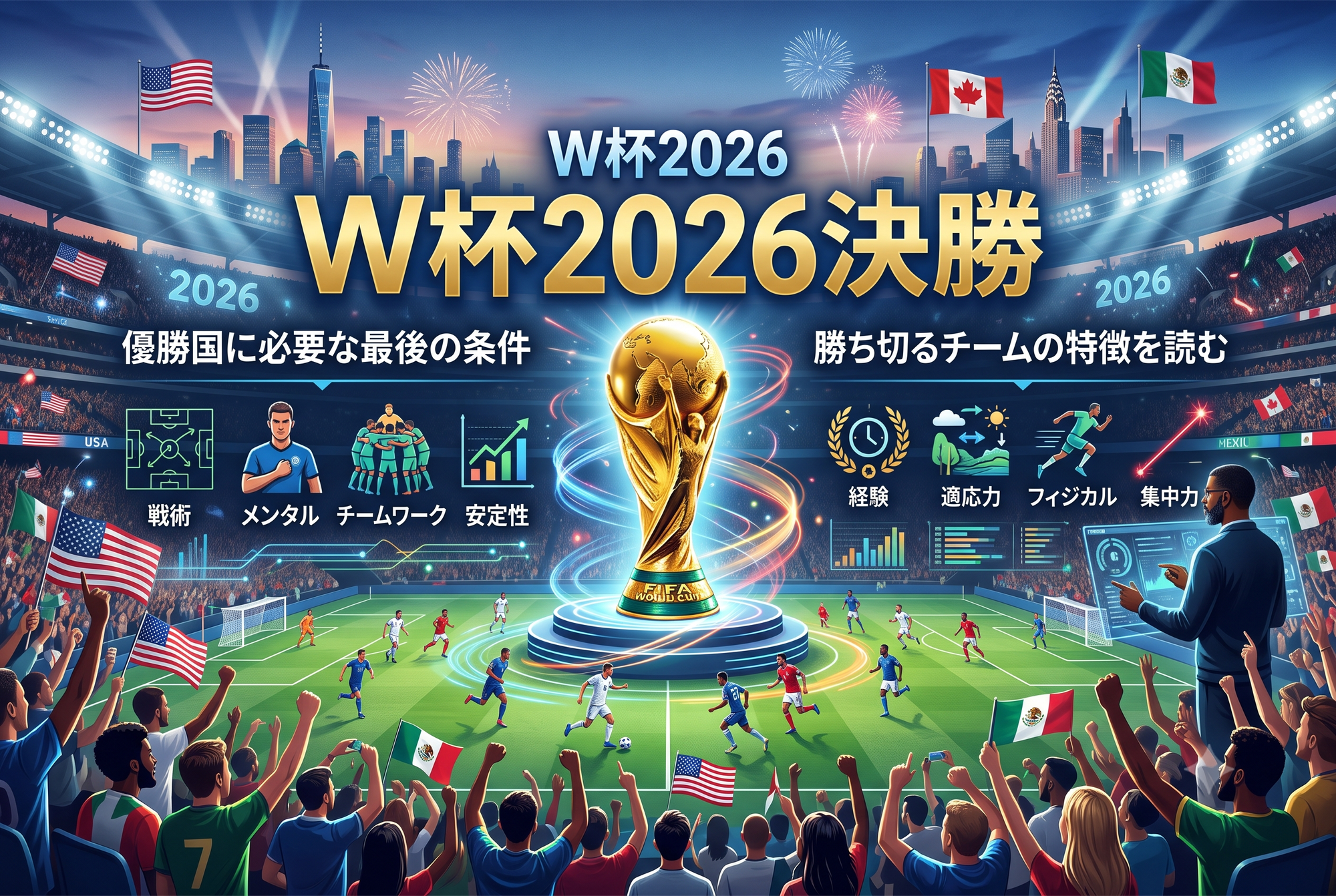 【W杯2026】優勝国に必要な最後の条件|決勝で勝ち切るチームの特徴