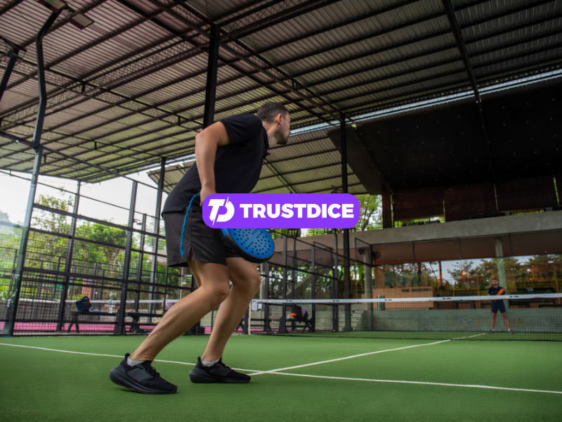 A padel court is instantly recognizable.