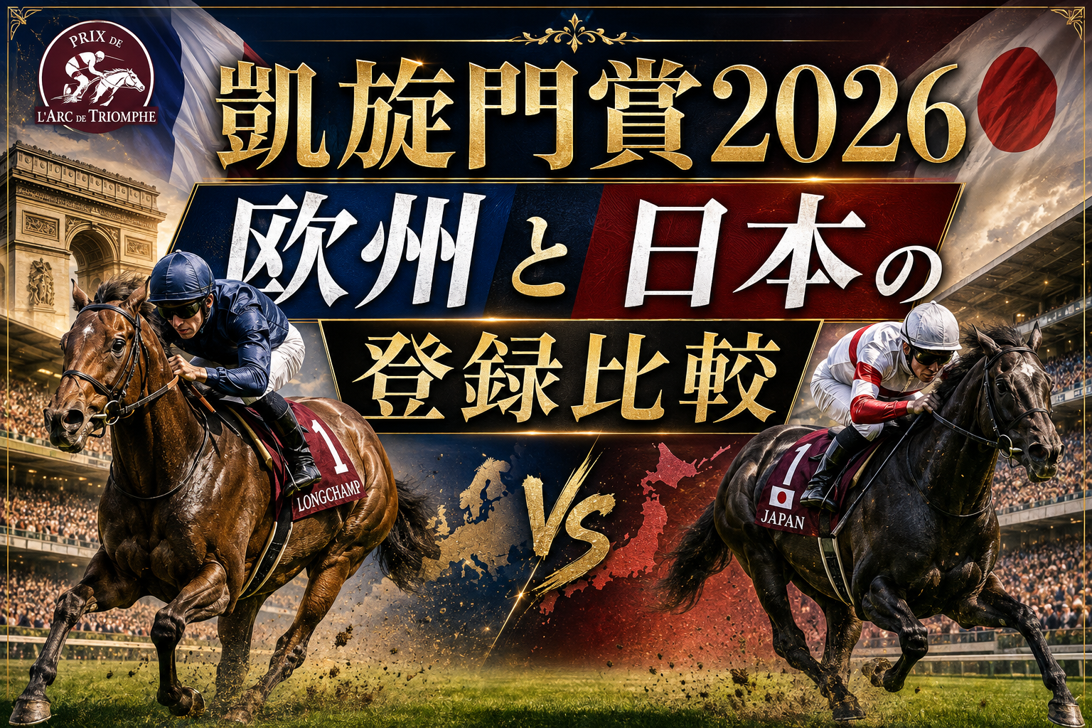 凱旋門賞2026登録馬一覧|欧州の有力馬と日本勢を比較