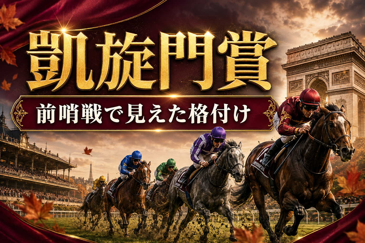 凱旋門賞2026前哨戦結果|本番評価を上げた馬・下げた馬