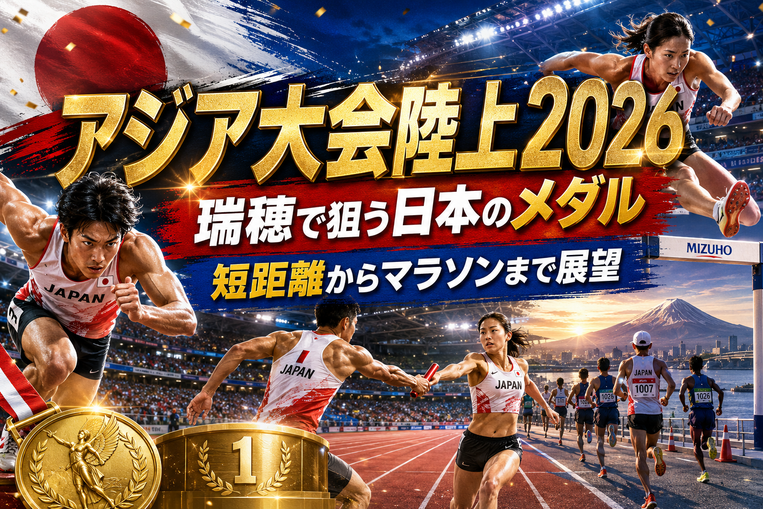 【アジア競技大会2026陸上展望】日本のメダル候補と注目レース