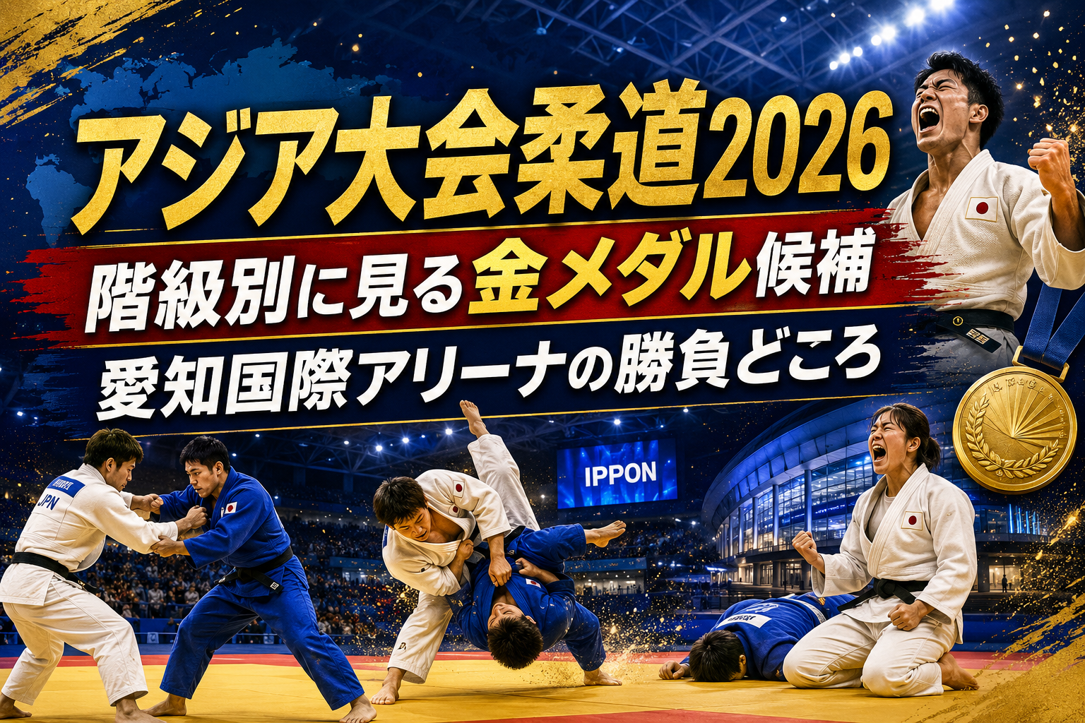 【アジア競技大会2026柔道展望】階級別の日本代表と優勝候補