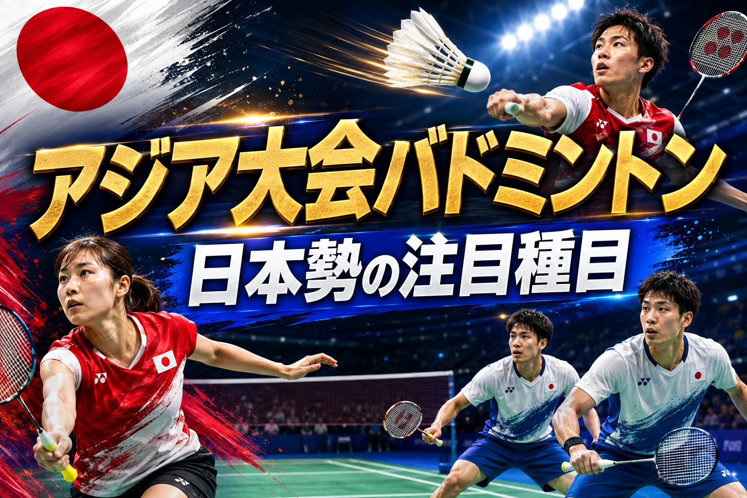 アジア競技大会2026バドミントン展望|日本勢の注目カードとメダル候補