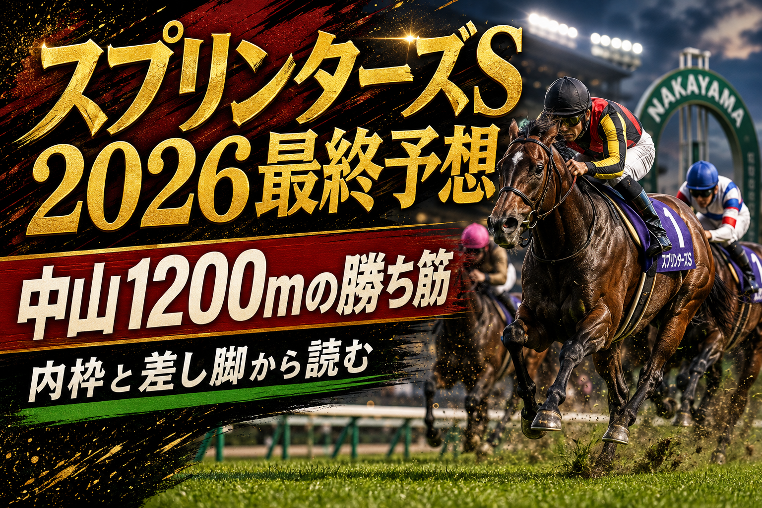 【スプリンターズステークス2026 予想】枠順・馬場・展開から本命と穴馬を選ぶ