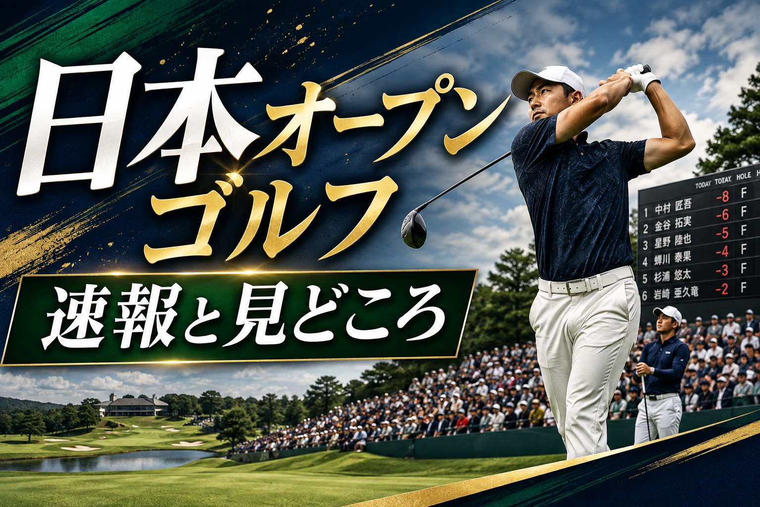 日本オープンゴルフの最新情報と注目ポイントをまとめて解説